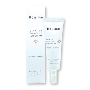 로우미 비타10 톤업 선크림 SPF50+ PA++++ 혼합자차 3중 기능성 선크림, 1개, 50ml