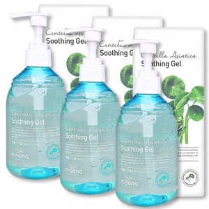 병풀 추출물+알로에베라 피부 진정 병풀 수딩젤, 3개, 300ml