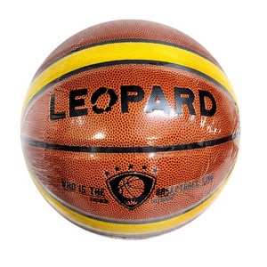 칼라 스타농구공 파이브스타농구공 7호 보관그물망 포함 (레오파드), 1개