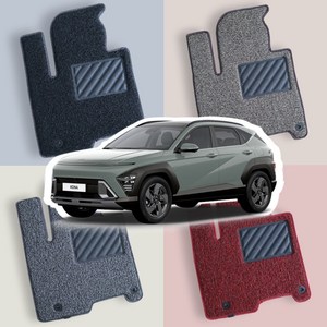 디올뉴 코나 신형 2세대 SX2 가솔린 하이브리드 한대분 풀세트 코일매트 카매트 발매트 확장형 바닥 발판 차량용 자동차 차량, 레드, 디올뉴 코나 가솔린, 슬림 한대분 (앞좌석+뒷좌석)