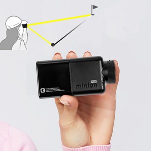 캐디톡 미니온 플러스 골프 거리측정기 카트에서 측정, 블랙(단일색상)