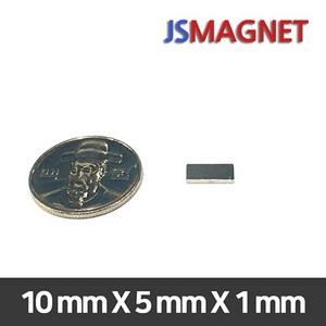 정신마그네트 초강력 네오디움자석 사각자석 모음, 1개, 02_10X5X1T