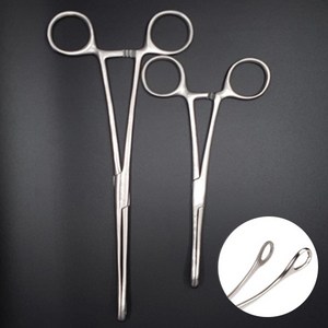 SHANZA 스폰지포셉 25cm 곡 고급형 의료용 겸자, 1개