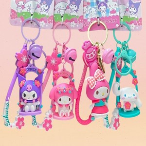 더원코리아 산리오 친구들 모음집 산리오 키링 키홀더 열쇠고리 가방고리 귀여운 캐릭터 키링 모음집, 1개, B마이멜로디2-27