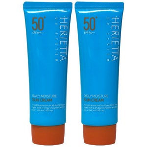 2개)헤리에타 데일리 모이스처 선크림70g SPF50+ PA+++, 단품
