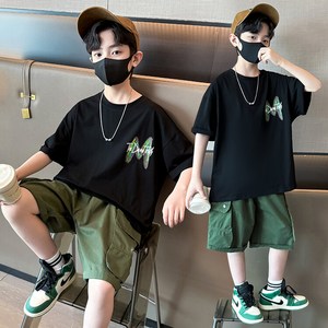 밀크봉봉 남아 초등생 빅M 반팔+카고반바지 상하세트