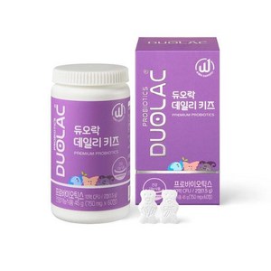 듀오락 데일리 키즈 프로바이오틱스 유산균, 60정, 1개