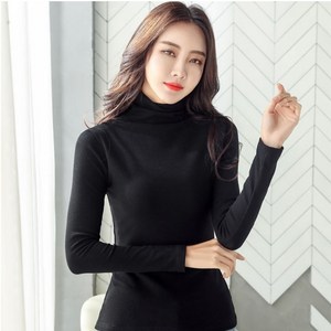 아옴 기린목 기모 안감 터틀넥 폴라티