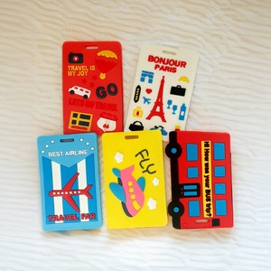 무니라 실리콘 사각네임택 컬러팝 5종 세트