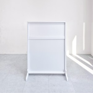 노블제이 공간 분리 인테리어 칸막이 스탠드 펀칭 타공 파티션 635x1200, 화이트