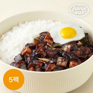 [페이보잇] 한끼 덮밥소스 직화간짜장 180g 5팩, 단품