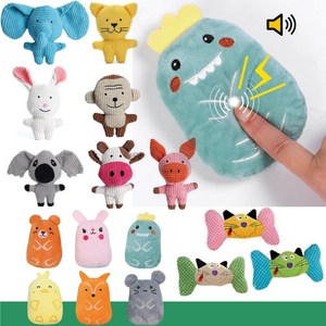 멍멍집사 삑삑이 바스락 장난감 인형 터그놀이 치석제거 이갈이 16종, 옵션 B 7종 세트, 1개