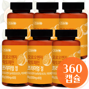 건강 공식이탈리아산 모로오렌지 락토페린 프리미엄 정 1000mg 식약처 HACCP 인증, 6개, 60정