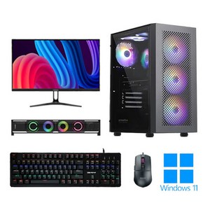 포유컴퓨터 게이밍 조립 컴퓨터 모니터 풀세트 PC 본체 최신 고사양 롤 배그 윈도우, GQ-PC03, [3]추가 X