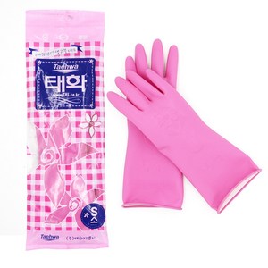 태화 고무장갑 소(S) 20개, 핑크