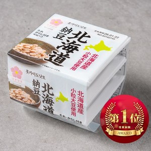 NonGMO 훗카이도 프리미엄 낫또 일본 음식 식품 간식, 1개, 120g