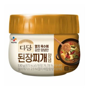 백설 다담 된장찌개 양념, 530g, 4개
