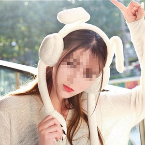 토끼 귀마개 귀덮개 귀가 움직이는 귀달이 모자 RHB-1