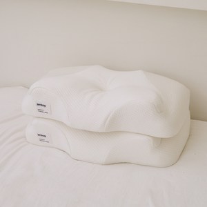 잠쿠 메모리폼 인체공학 기능성 경추베개, 2개, 화이트