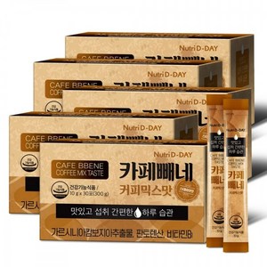 뉴트리디데이 다이어트 카페빼네 커피믹스맛 30포 x 5박스, 300g, 5개