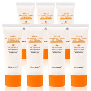 더마쉐어 비건 워터풀 비타민 선크림 SPF50+ PA++++, 7개, 50ml