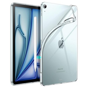 아이패드 에어6 세대 M2 11인치 13인치 클리어 투명 젤리 케이스 범퍼 커버 케이스나라 iPad Air11 Air13