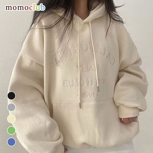 모모클럽 여성 기모 후드티 오버핏 55-88