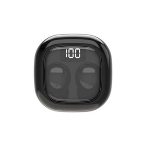 SK19 미니 스텔스 헤드폰 무선 Bluetooth 헤드폰 마이크 HiFi 음질 4시간 노래 듣기 항속 블랙 화이트 카키 작고 휴대성이 뛰어나 편안하게 착용, BT-SK19-TWS-Black