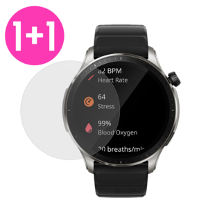 아야 1+1 어메이즈핏 GTR 4 올레포빅 액정보호 프라임 강화유리, (1+1+1) GTR4용 강화유리