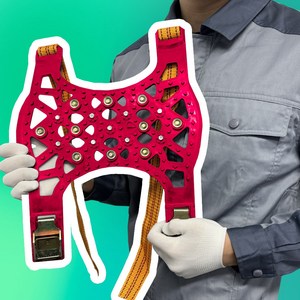 프리미엄 우레탄 스노우체인 6P 세트, 레드, 1세트