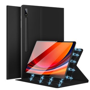 DANYCASE 삼성 갤럭시 탭 펜슬롯 마그네틱 케이스, 블랙, 1개