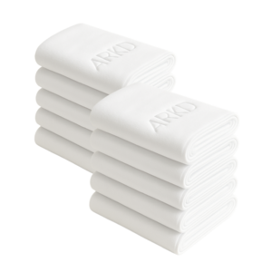 아크디 먼지없는 호텔 고급 수건, 10개, 화이트