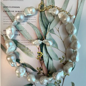 AAA 바로크진주 목걸이 Baroque Pearl Necklace Silver 925