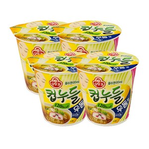 오뚜기 컵누들 우동맛 컵라면, 4개
