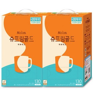 맥심 맥심 슈프림골드 커피믹스 130Tx2개, 13.5g, 2개, ., 130개입