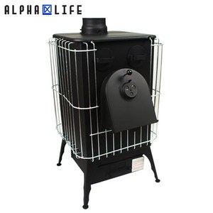 알파 화목난로 (갈탄 나무연료) 30평 나무난로 실내난로 실외난로 사각난로 갈탄난로 유리난로 공기난로, AL301공기투입, 브라겟트형, 없음