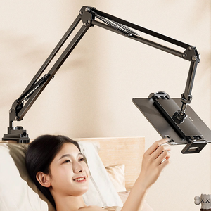 뉴에잇 누워서보는 태블릿 핸드폰 거치대, 블랙, 1개