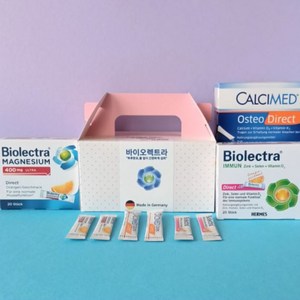 [당일발송] [바이오렉트라 선물세트] 3종 이뮨 마그네슘 헤어메스 칼시메드