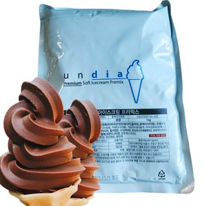 DH 운디아 초코향 소프트 아이스크림 프리믹스 1박스 15봉, 15kg