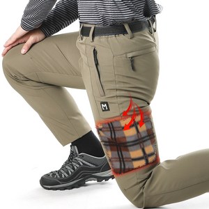 겨울 남성 부스터 기모 작업복 바지 등산 방한 아웃도어