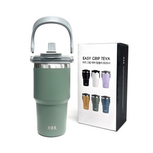 아크 이지그립 스트로우 대용량 텀블러, 600ml, 그린, 1개