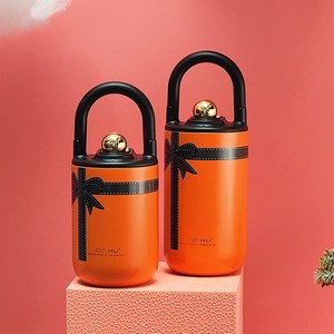 에이트 팬션 디자인 클래식 스타일 텀블러, 오렌지, 1개