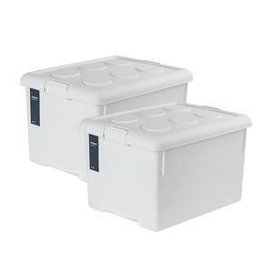 프랑코 리빙박스 62L 2개set 대형리빙박스, NEW화이트, 2개