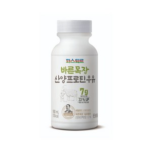 파스퇴르 바른목장 산양프로틴 우유, 180ml, 7개