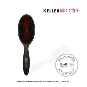 독일 켈러헤어브러쉬 공식수입판매업체 keller bursten 돈모 미들 블랙 패들브러쉬, 1개