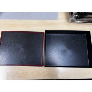 장어덮밥도시락 칸막이 일식집, 우드 케이스 30x24.5x6CM, 1개