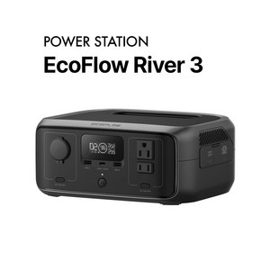 에코플로우 리버3 파워뱅크 초고속 충전 245W 휴대용 캠핑용, 1개, 1개입