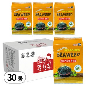 이반장 광천 아보카도김 아보카도유 조미 식탁김, 12g x 30봉