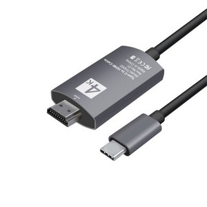 이츠굿텐 USB-C to HDMI 컨버터 고화질 미러링 MHL 케이블, 4K 30Hz_블랙