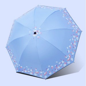 우아한클릭 여성 초경량 자외선차단 암막 접는 3단 양산 가벼운 우산 우양산 양우산